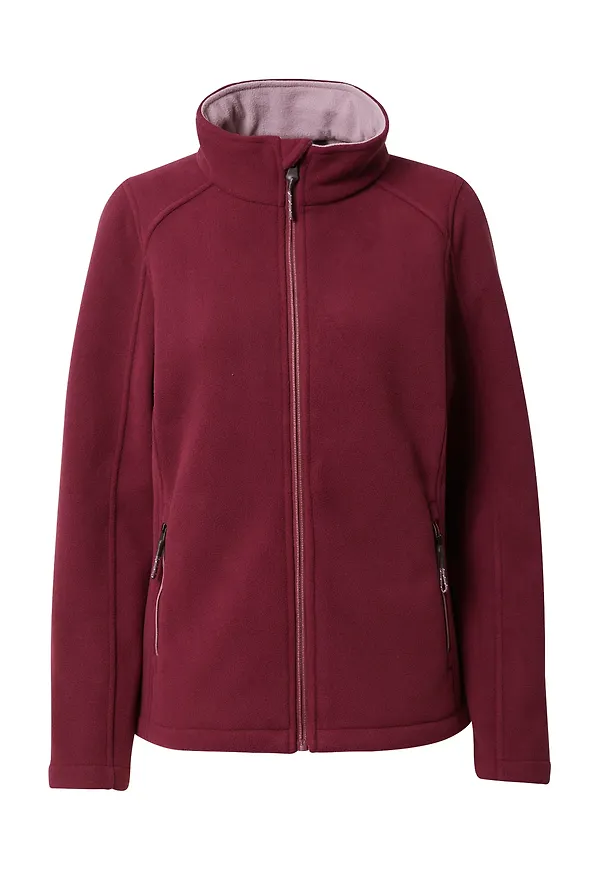 KILLTEC Funktionsfleecejacka 'KOW 27' aubergine / svart