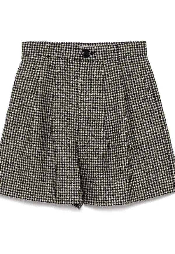 Kimhekim rutiga shorts - Svart