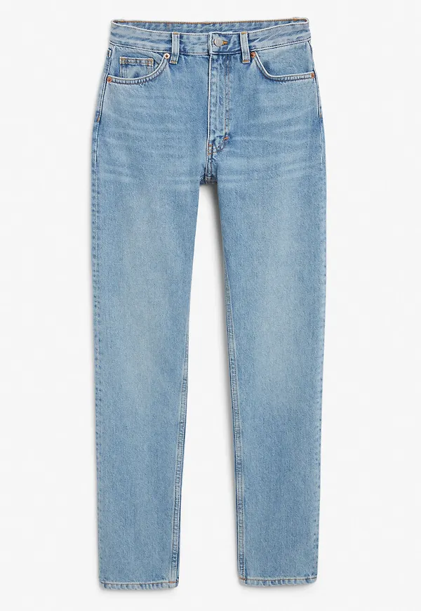 Kimomo mid blue x-long jeans - Blue