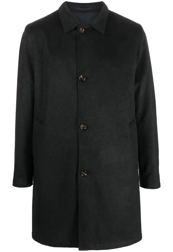 Kired långärmad trenchcoat - Grå