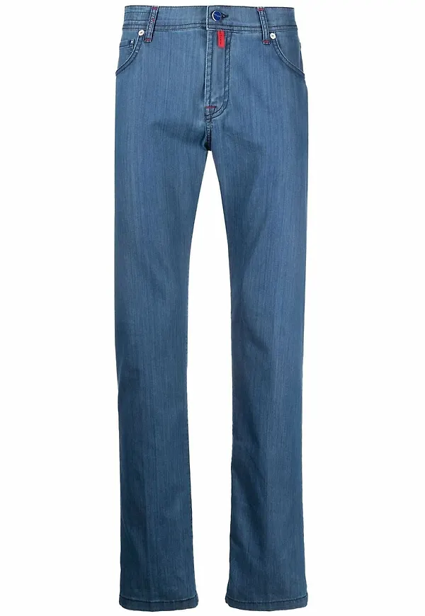Kiton Basic straight-jeans - Blå