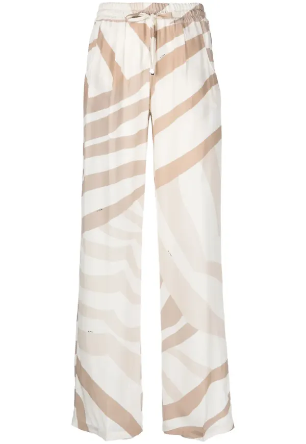 Kiton byxor med abstrakt tryck - Neutral