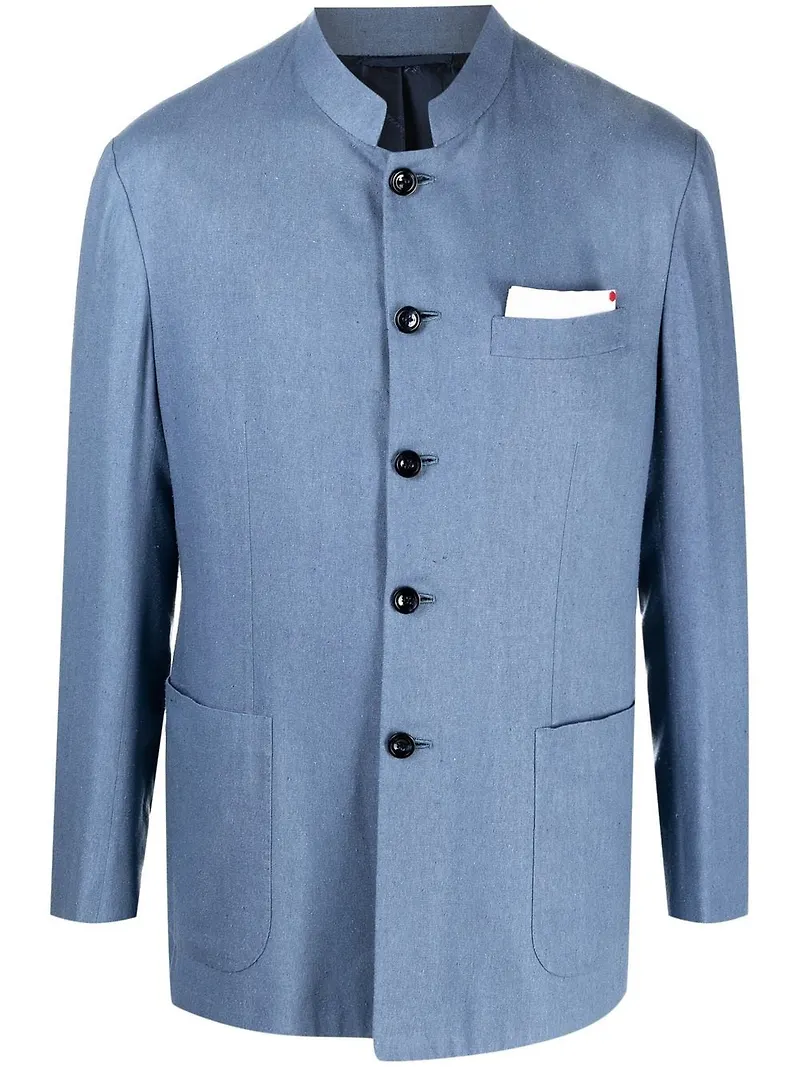 Kiton Guru enkelknäppt blazer - Blå