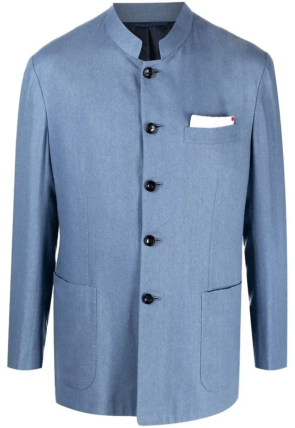 Kiton Guru enkelknäppt blazer - Blå