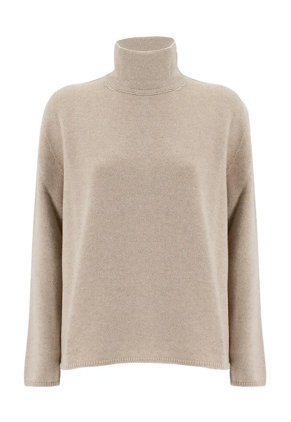 Kiton Knitwear D5471451389 Beige, Dam