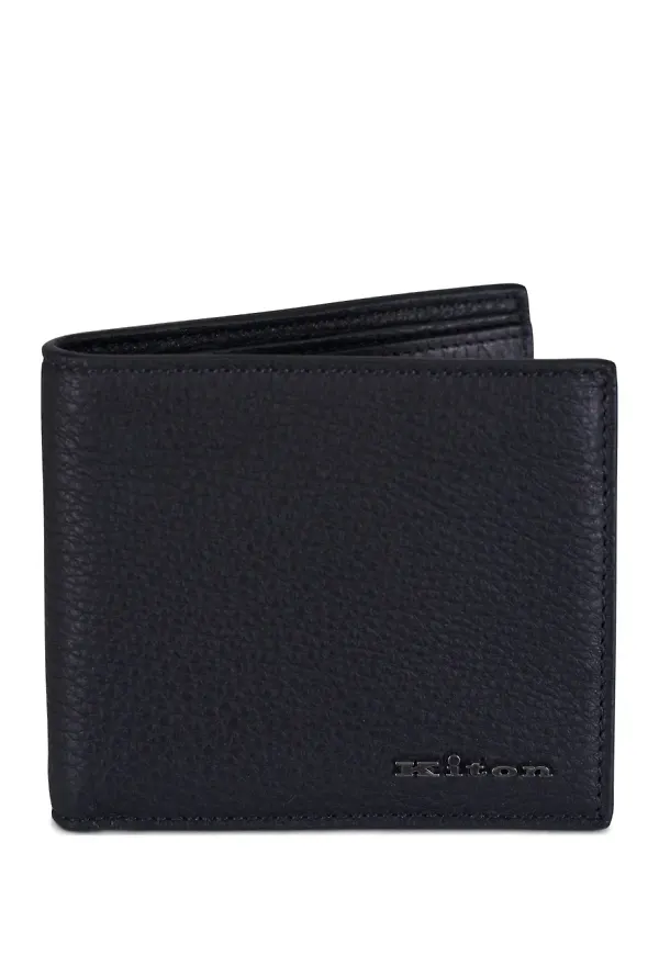 Kiton läderplånbok - Svart