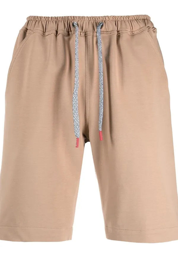 Kiton träningsshorts med dragsko - Brun