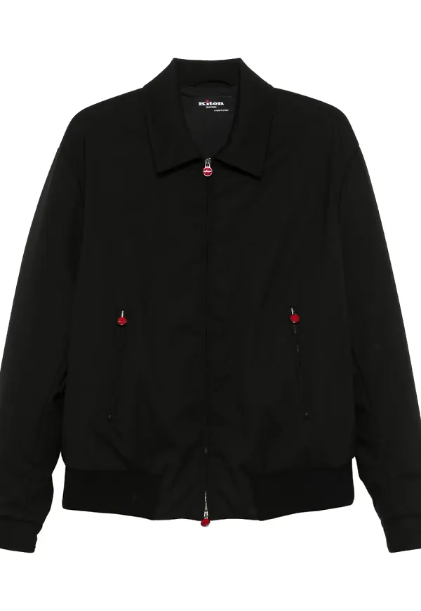 Kiton vadderad bomberjacka - Svart