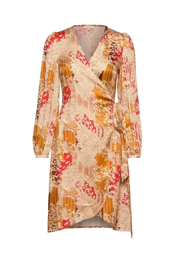 Klänning, Satin Wrap