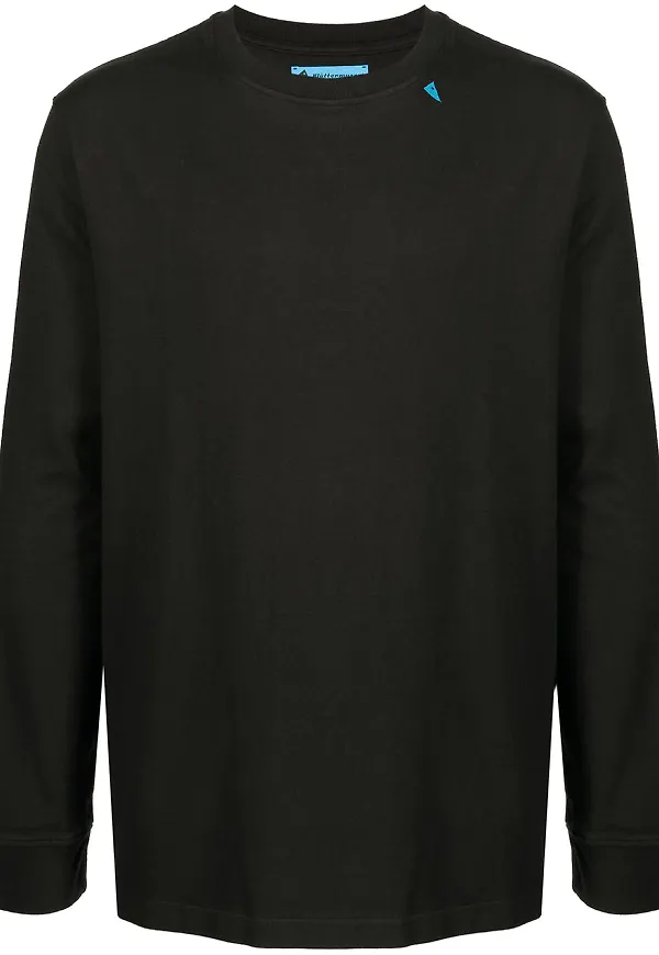 Klättermusen långärmad t-shirt med färg - Svart
