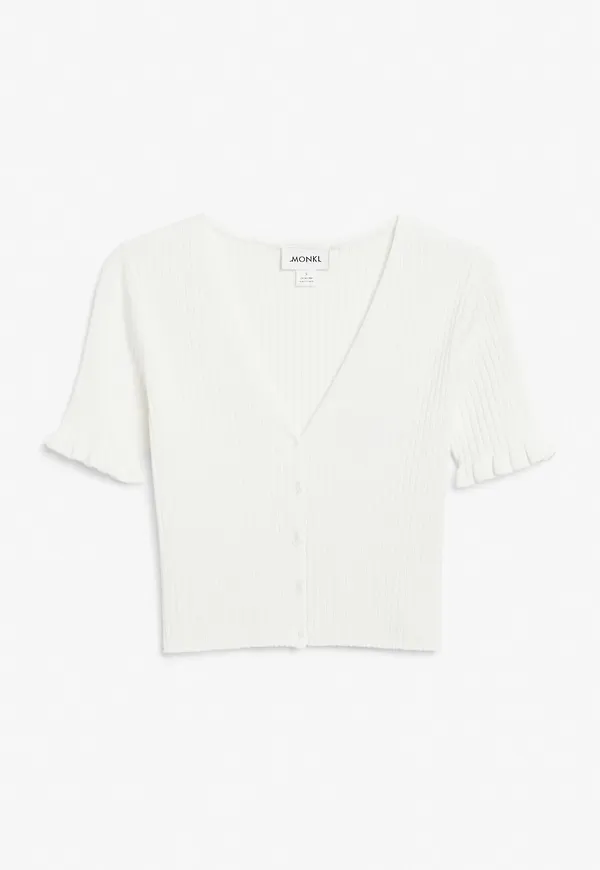 Knit crop top - White