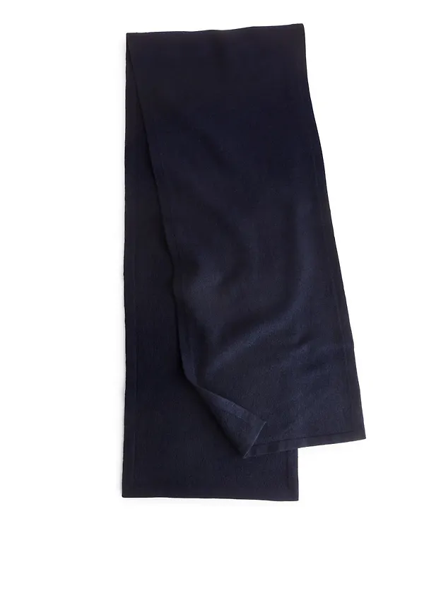 Knitted Boiled-Wool Scarf - Blue