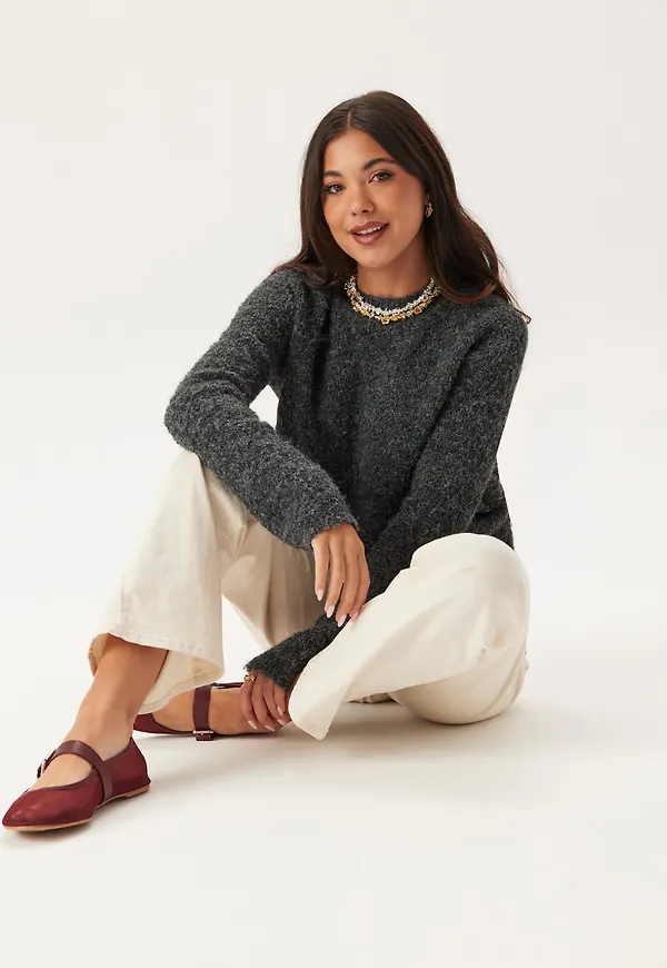 Knitted Bouclé Sweater
