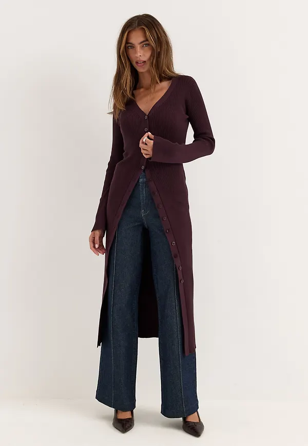 Knitted Cardigan Dress