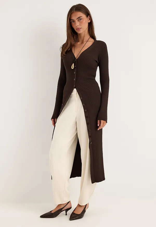 Knitted Cardigan Dress