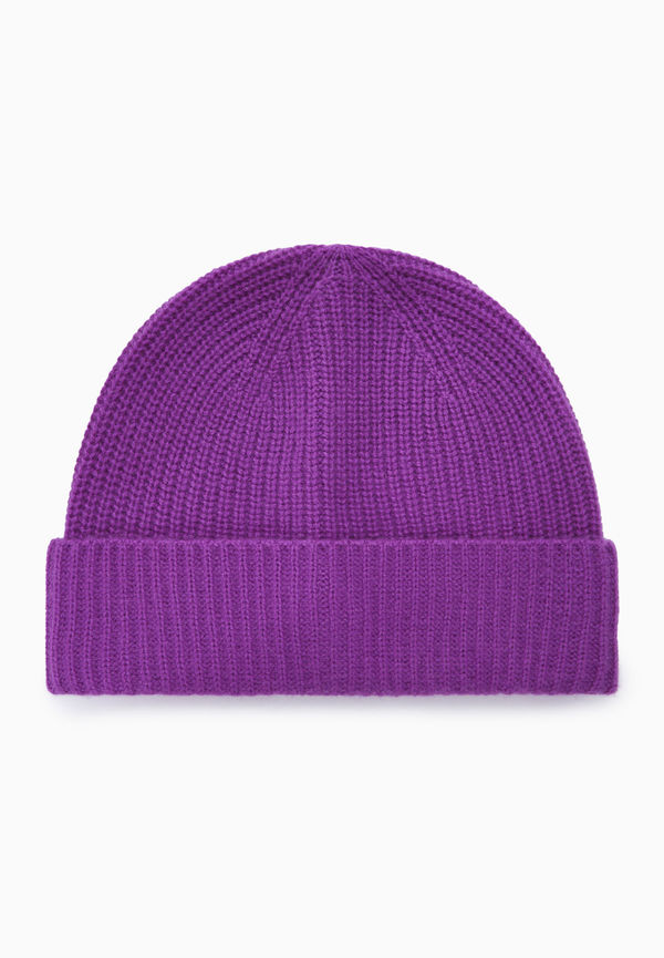KNITTED CASHMERE BEANIE