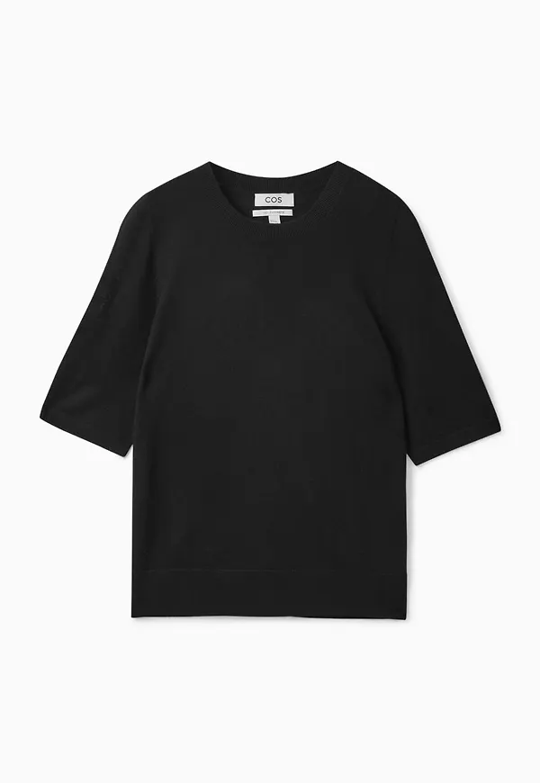 KNITTED CASHMERE T-SHIRT
