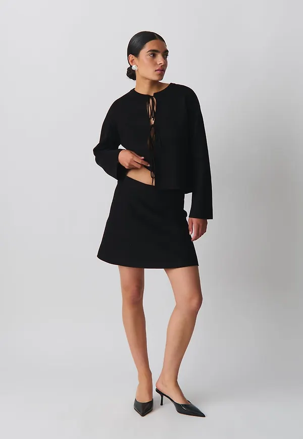 Knitted jacquard skirt