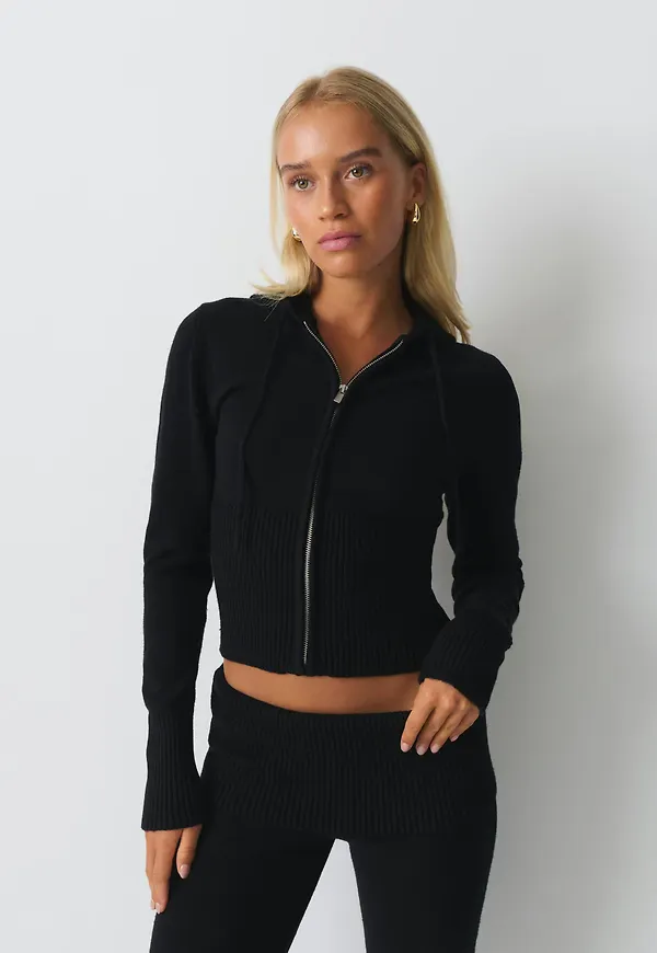 Knitted lounge jacket