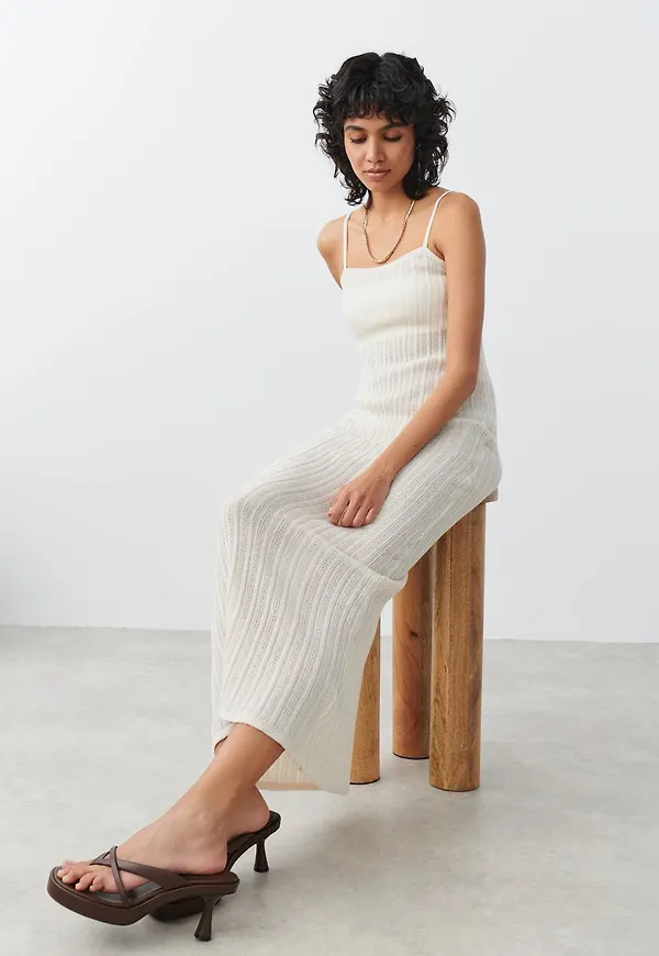 Knitted midi dress