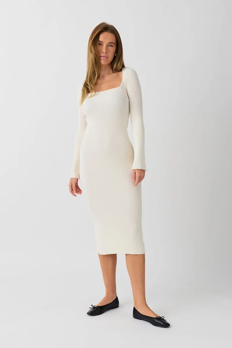 Knitted midi dress