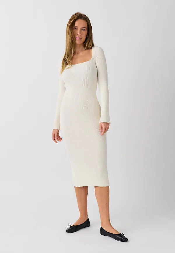 Knitted midi dress