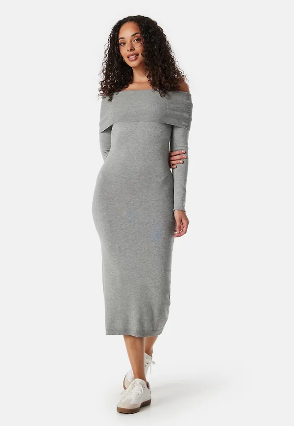 Knitted Off Shoulder Dress
