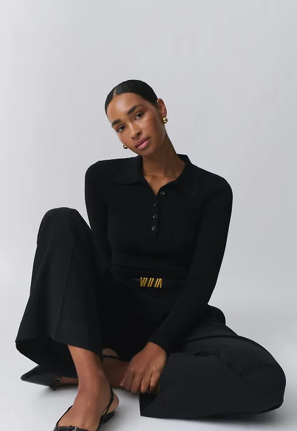 Knitted rib top