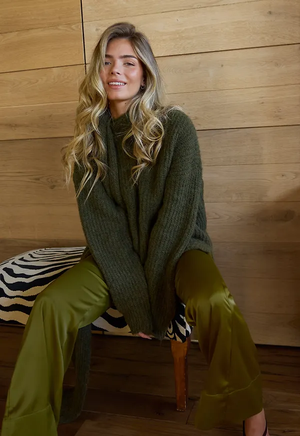 Knitted Scarf Sweater