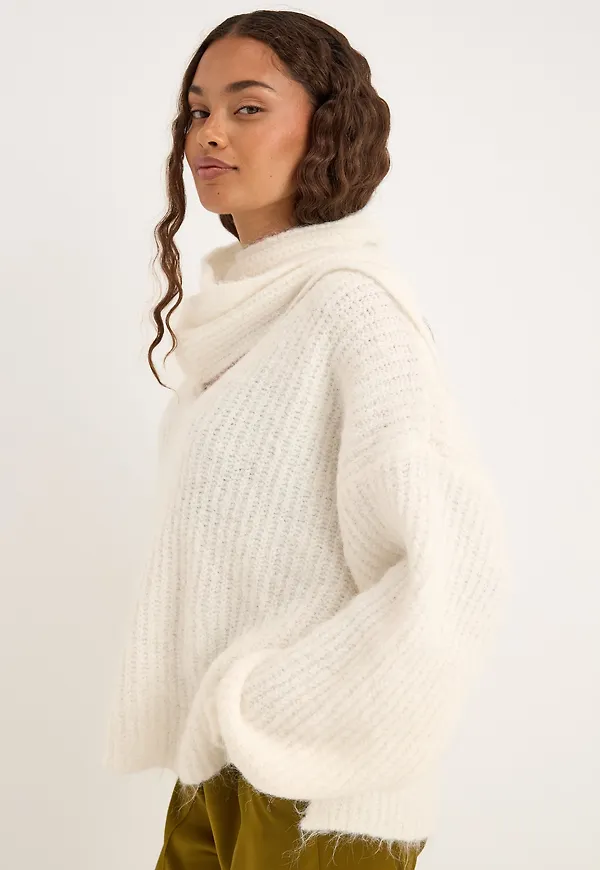 Knitted Scarf Sweater