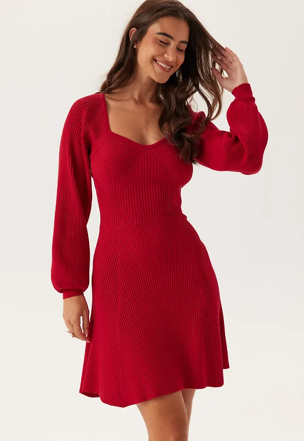 Knitted Short Skater Dress