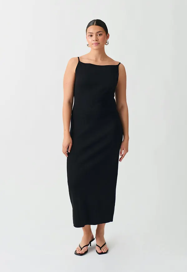 Knitted strap dress
