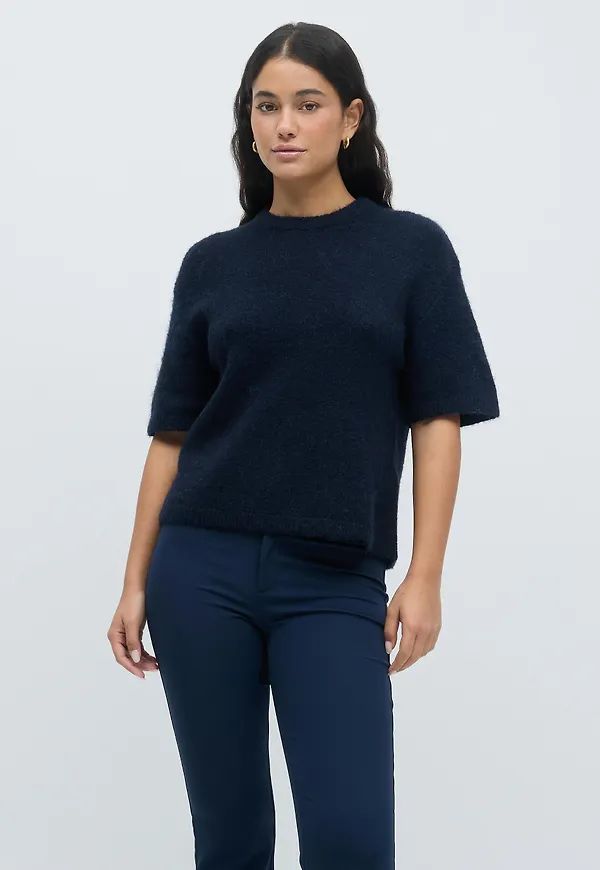 Gina Tricot - Knitted top - stickade tröjor - Blå - XS - Dam