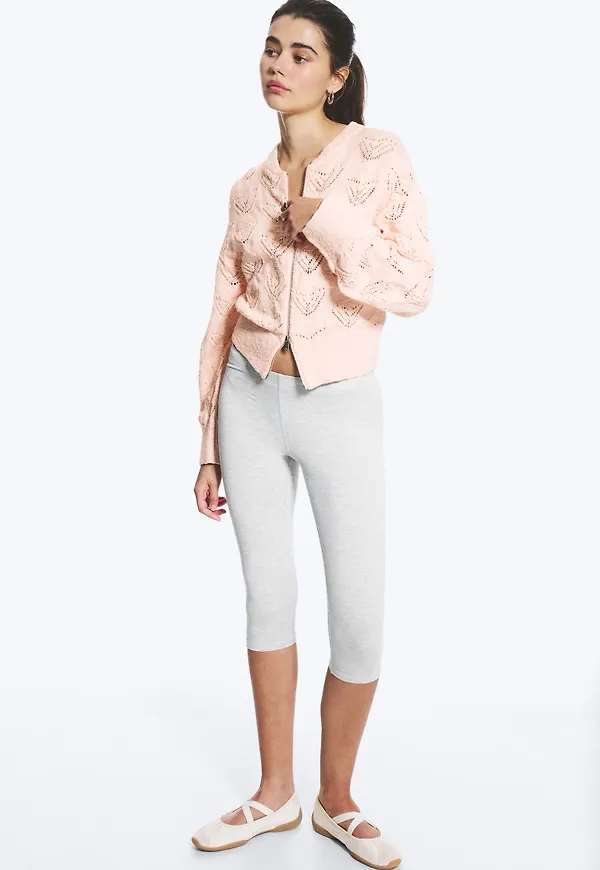 Knitted Zip Cardigan