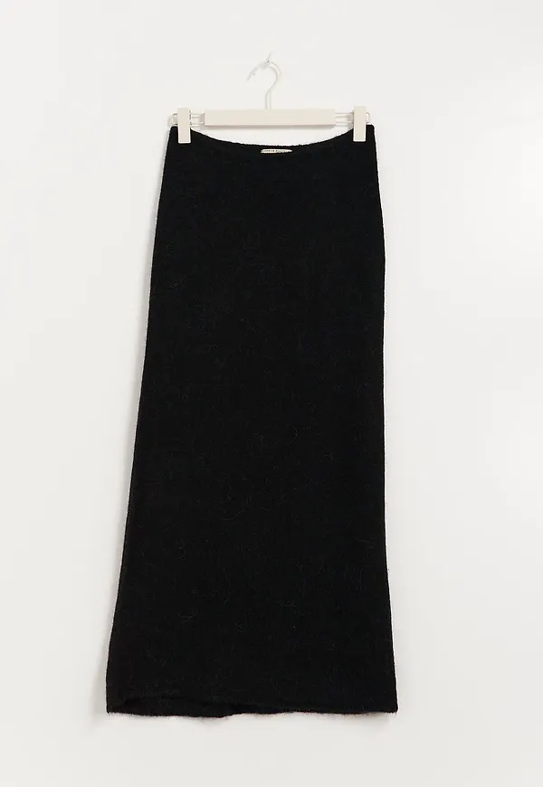Knittted maxi skirt