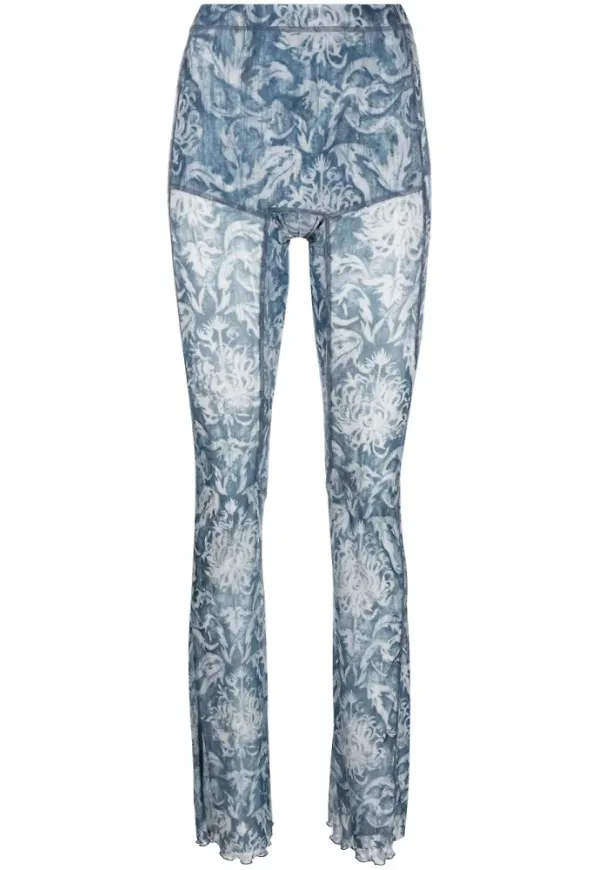 Knwls Slim-fit Trousers Blå, Dam