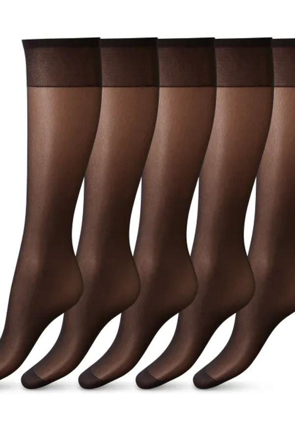 Knästrumpor 20 Den, Matt, 5-pack