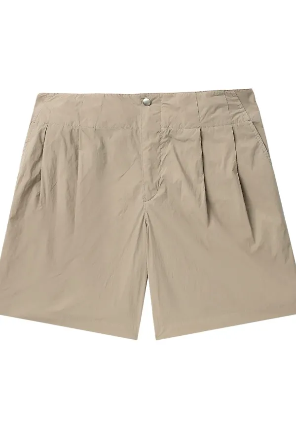 Kolor plisserade finshorts - Neutral
