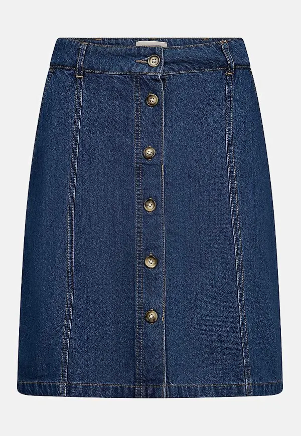 Kort jeanskjol
