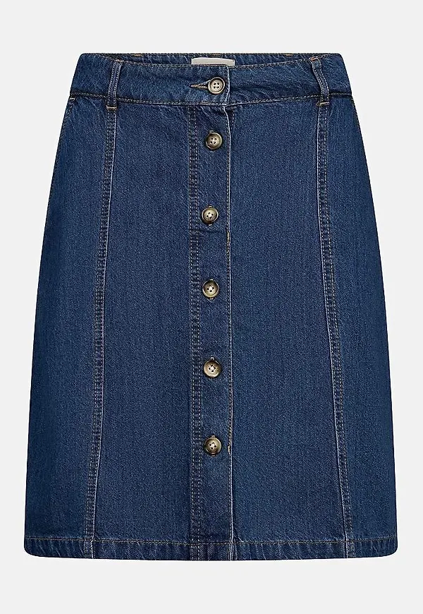 Kort jeanskjol