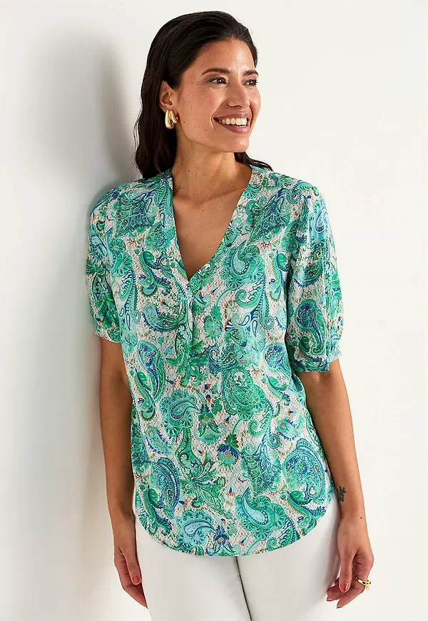 Kortärmad blus Lilly