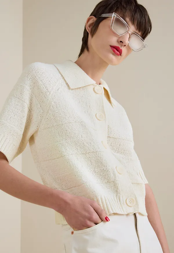 Kortärmad cardigan