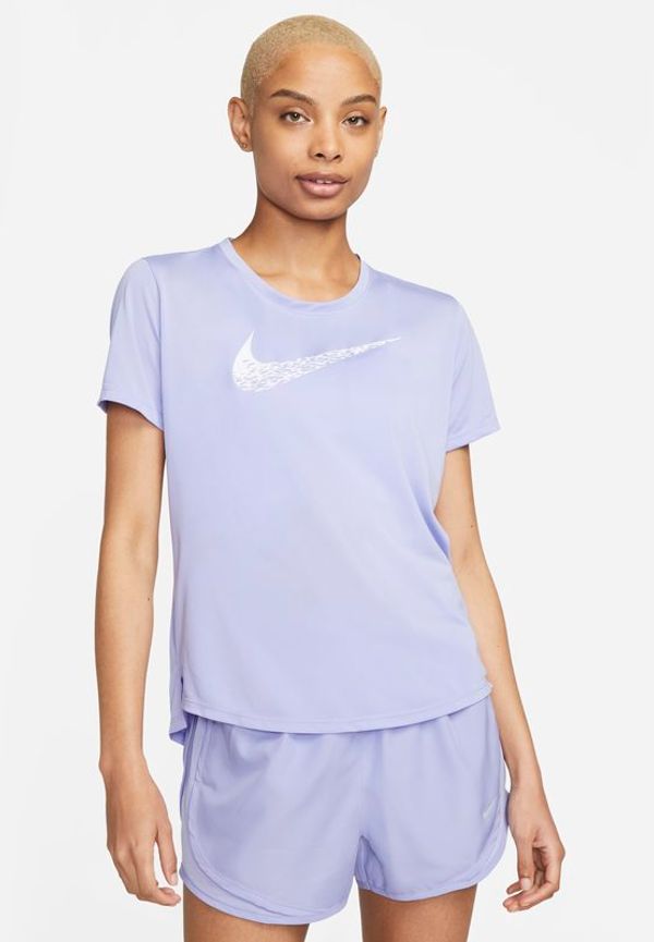 Kortärmad löpartröja Nike Swoosh Run för kvinnor - Lila