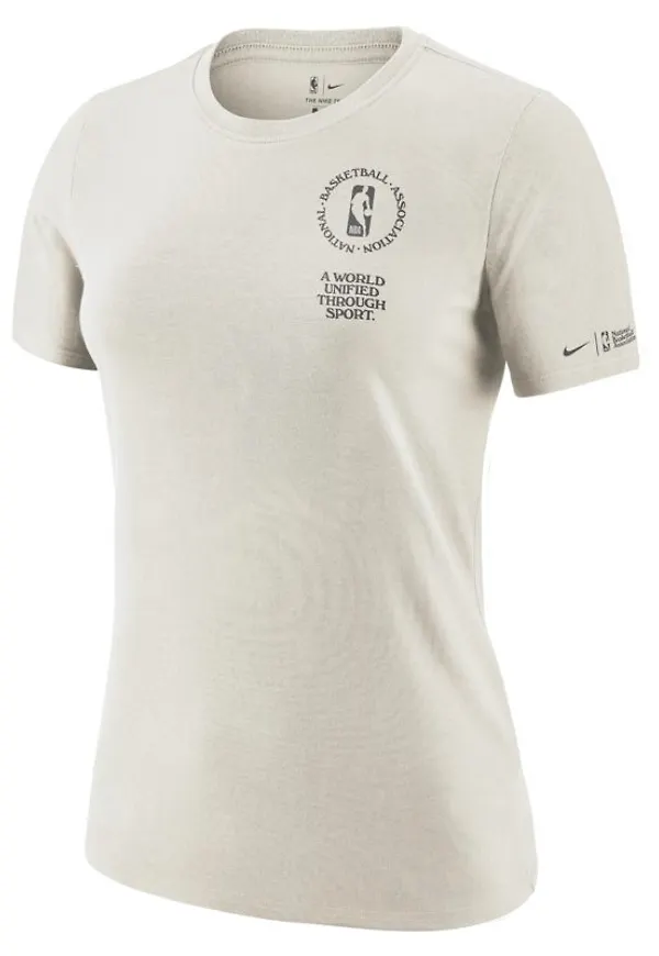 Kortärmad Nike NBA-t-shirt Team 31 Courtside för kvinnor - Vit