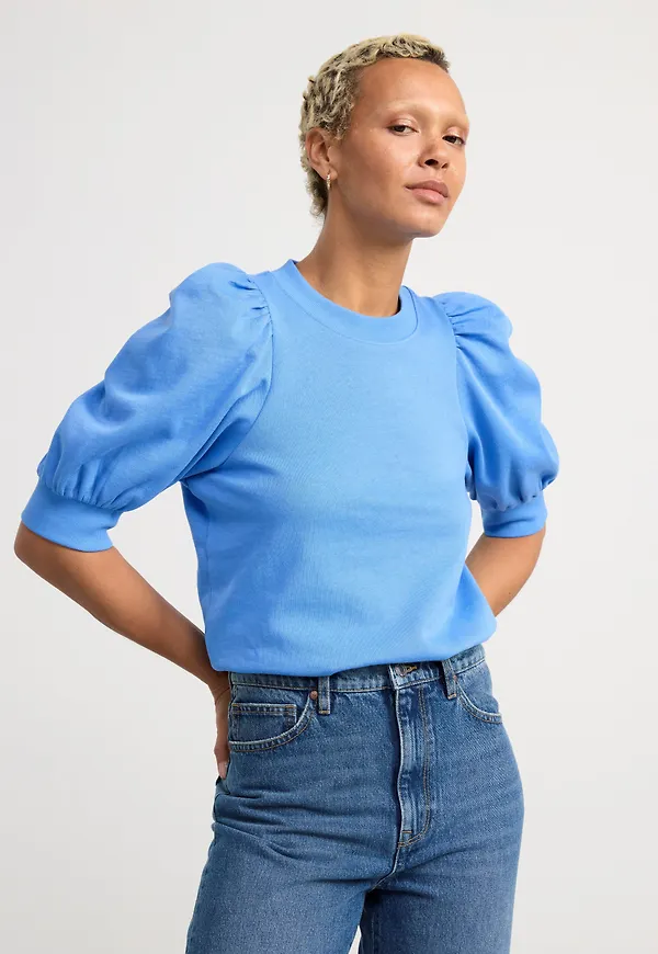 Kortärmad sweatshirttopp