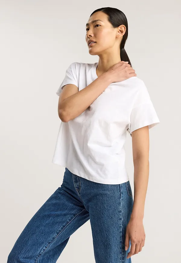 Kortärmad t-shirt i bomull