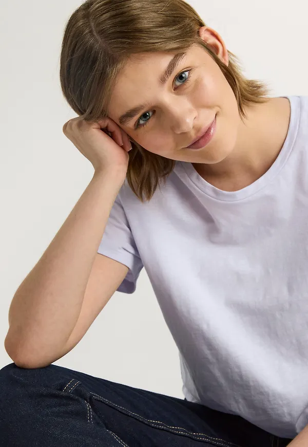 Kortärmad t-shirt i bomull