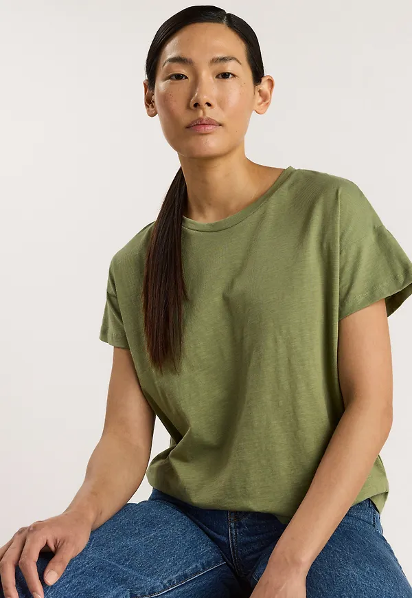 Kortärmad t-shirt i bomull