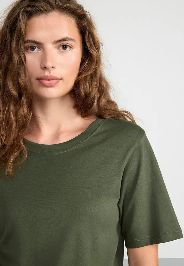 Kortärmad t-shirt i bomull