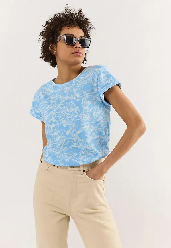 Kortärmad t-shirt i bomull